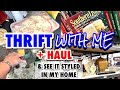 I spotted it first thing! Come along and HOME DECOR THRIFT WITH ME + HUGE HAUL *