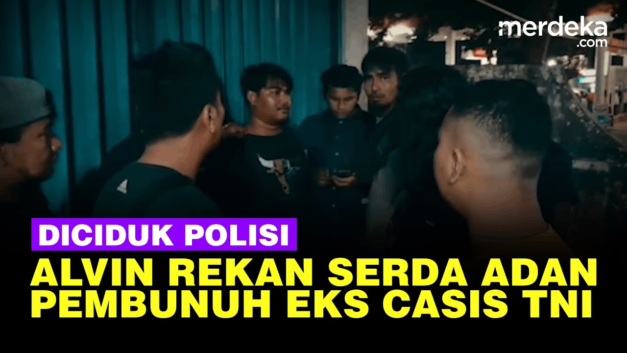 Tampang Pasrah Alvin Diciduk Polisi, Rekan Serda Adan Bantu Bunuh Eks Casis TNI Iwan