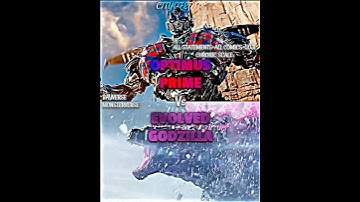 Evolved Godzilla vs Optimus Prime (Goji Chronic scale+Bayverse comics) #vsedit #vsbattle #wis