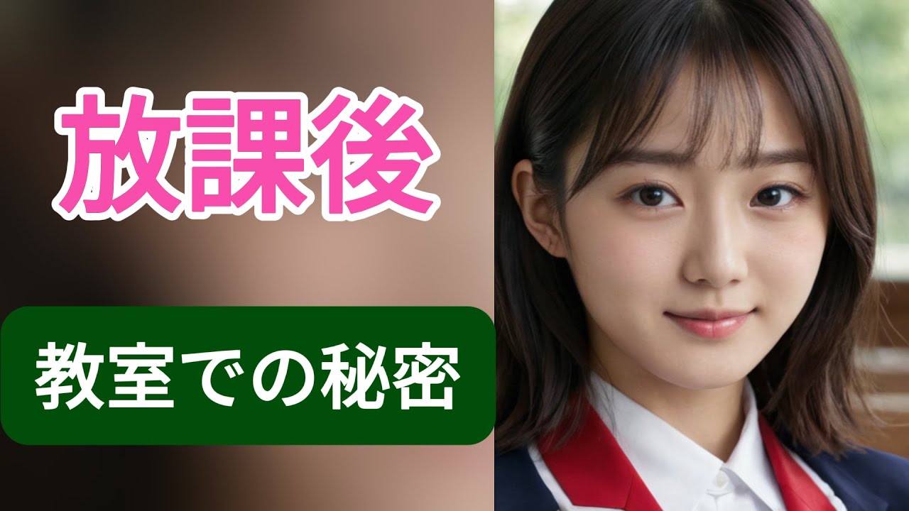 【AI美女】放課後の教室、クラスのマドンナと秘密の時間 Vol.41 