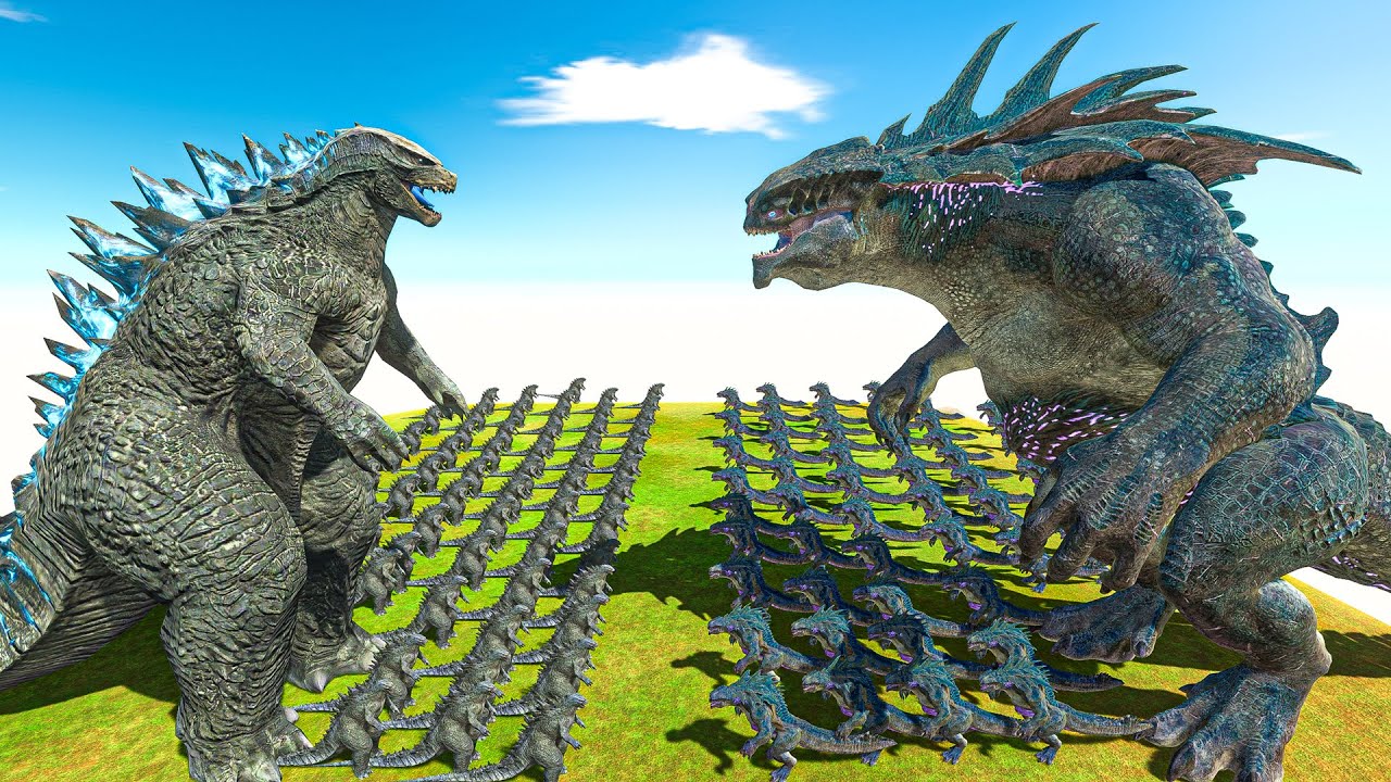 Growing Godzilla 2014 VS King Titan ARK