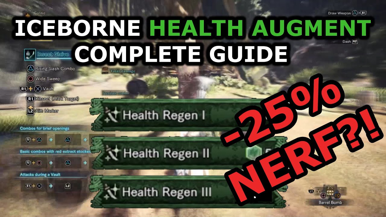 Mhw Ib Double Health Steal Does It Stack Episode 5 Health Augment Recovery Up Youtube