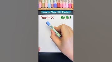 How to blend oil pastels?#beginnerarttips #art #artmaterials #drawing #shorts