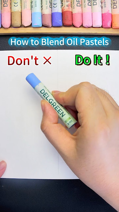 How to blend oil pastels?#beginnerarttips #art #artmaterials #drawing #shorts