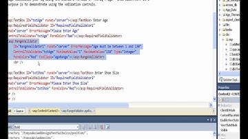 asp.net validation range validator.wmv