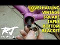 Square taper bottom bracket service  how to overhaulremovecleaninstall