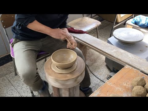 Video thumbnail: How to throw a bowl on a kick wheel (method 1) by Hyangjong Oh from Sae-Won Lee Ceramics