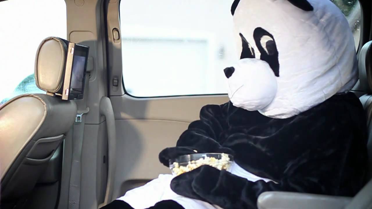 panda car headrest