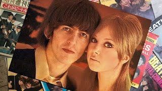 ♫ George Harrison with his new wife, the model Pattie Boyd, 1966