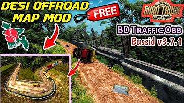 Map Mod Bussid v3.7.1 | Desi Mud Offroad Map Mod For Bus Simulator Indonesia | ETS-2 BD Traffic Obb