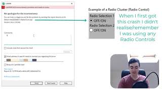 We apologize for the inconvenience - Solving a RadioClust.cpp exception