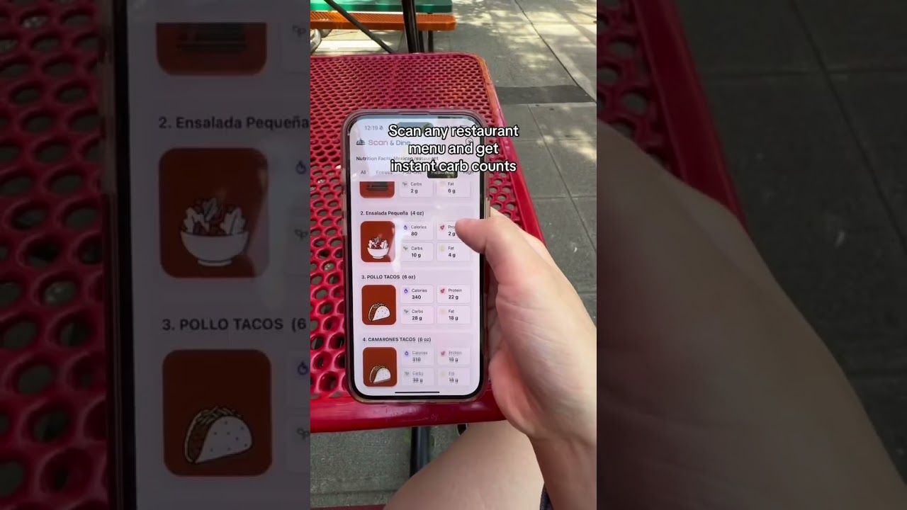 Scan & dine makes counting carbs so much easier!! 