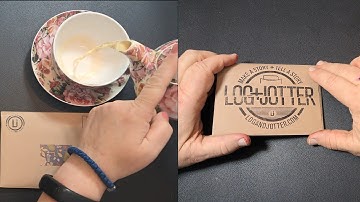 Log and Jotter notebook opening for February 2025