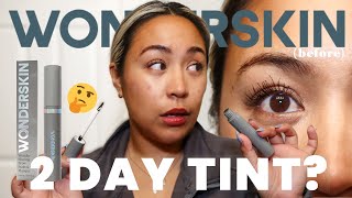 LONG LASTING BROW TINT | Wonderskin Wonder Blading Brow Stain & Go Masque Review + 2-Day Wear Test