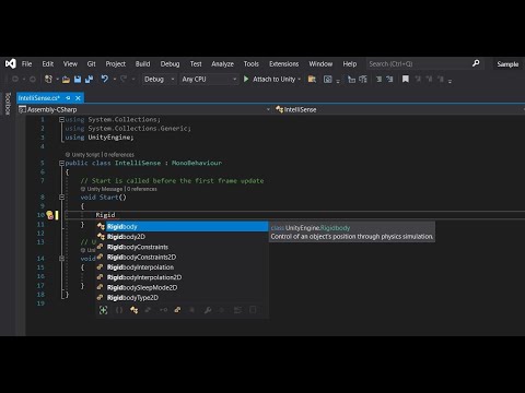 SOLVED | INTELLISENSE ISSUE OF VISUAL STUDIO for C# Unity Scripts