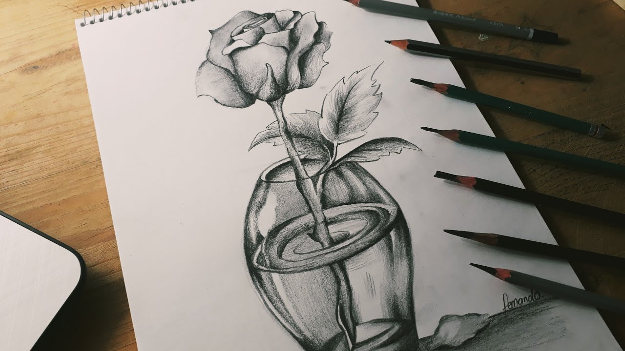 Top 87+ imagen dibujos de rosas a lapiz