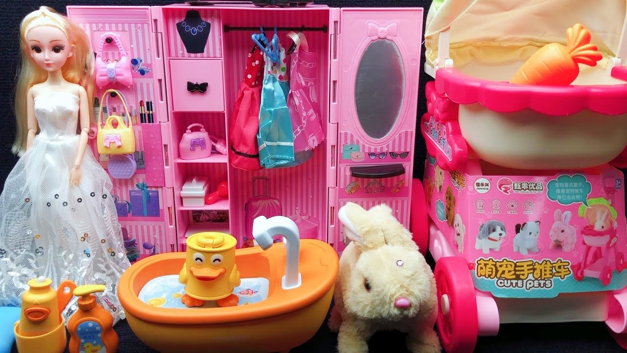 10-minute Immersive Unboxing Review Barbie Series, Bath Series & Pet Stroller Toy Review｜ASMR