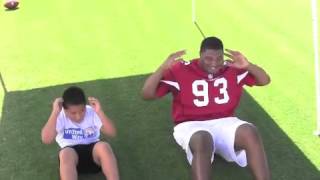 60-Second Workout with Calais Campbell