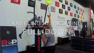 Kneeling Alternating Pull-Down - Rehab 2 Perform