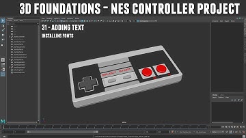 3D Foundations - Modeling an NES Controller with Maya and Substance Painter 31