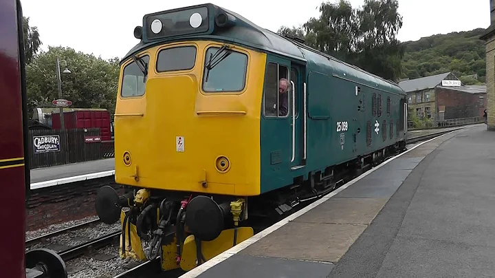 Class 25 Sulzer diesel loco No 25059 At Keighley and Haworth (KWVR) - 16th Aug 2014