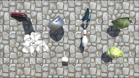 Interactive floor Choose edible