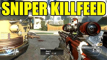 Sniper Killfeed | Black ops 2 VS Ghosts | Call of duty Ghosts