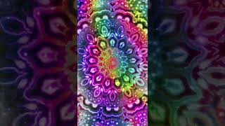 Surreal Colors Psychedelic Mandala #shorts #trippy #psytrance