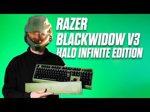 TECLADO GAMING RAZER BLACKWIDOW V3 HALO INFINITE ED, ( RZ03