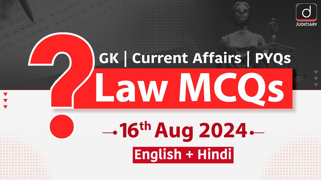 Law MCQs – 16th AugustLaw MCQs | Judicial Review | HMA | IPC | Limitation Act | Drishti Judiciary
