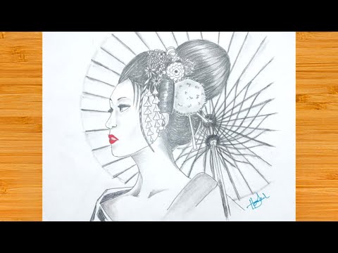 Video: How To Draw A Japanese Woman
