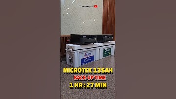 I Tested MICROTEK 135ah and Okaya 140ah Inverter Batteries to See Which One Lasts Longer #shorts