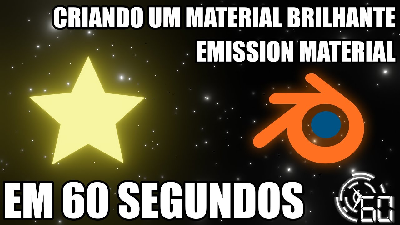 COMO CRIAR UM MATERIAL BRILHANTE NO BLENDER EM 43 SEGUNDOS - YouTube