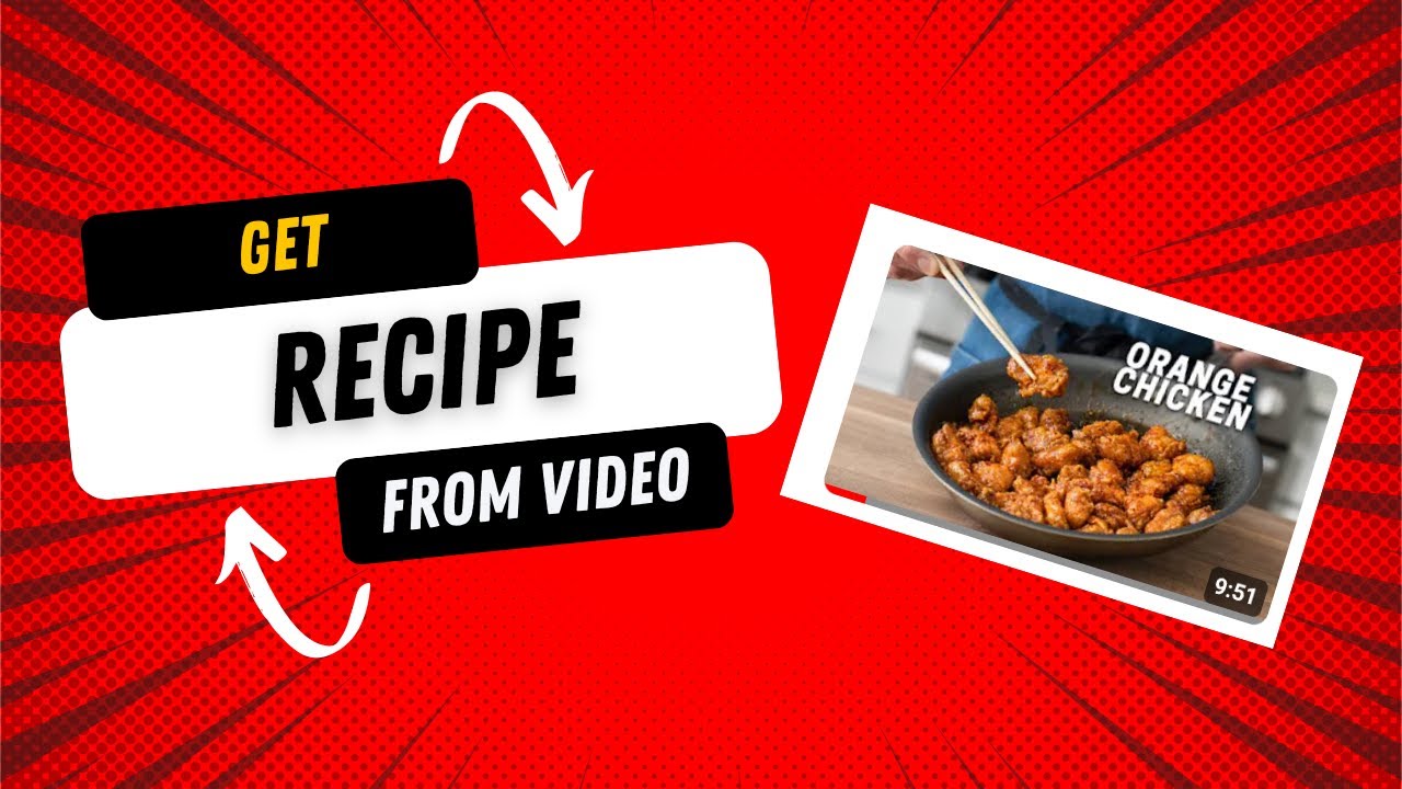 MagicNote demo - Get a recipe from a recipe video