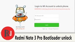 How To Unlock The Bootloader On The Redmi Note 3 Pro