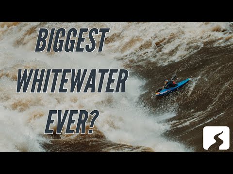 Kayaking down the Zambezi river at highwater!