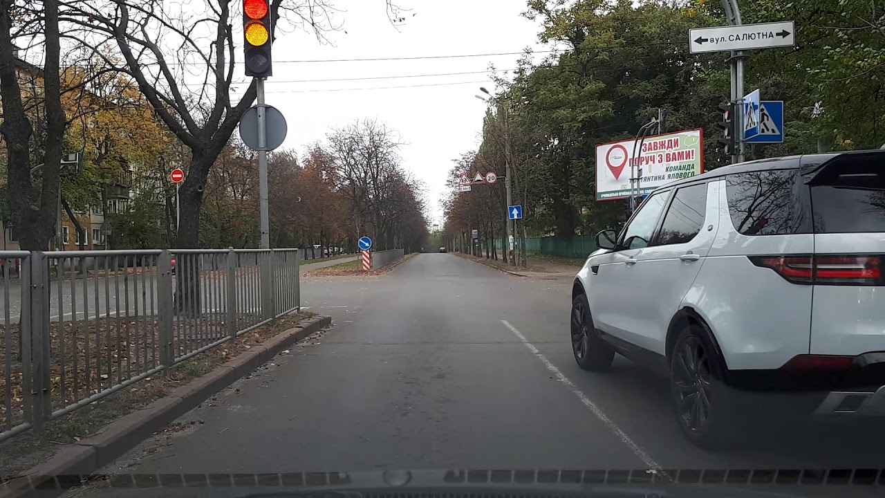 Развороты на перекрестках с разделительной полосой Нивки - YouTube