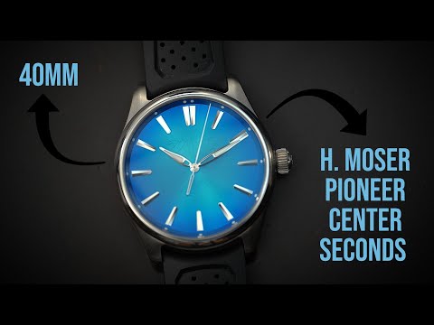 Smaller 40mm H. Moser & Cie Pioneer Centre Seconds Artic Blue Dial - Hands on Review - New for 2023