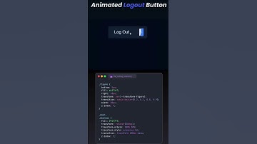 Animated logout button.                  #coding #code #programming #