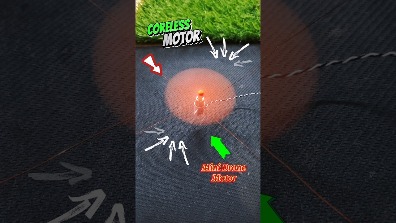 Coreless Drone motor 💥 #shorts #mrtechinvisible #corelessmotor