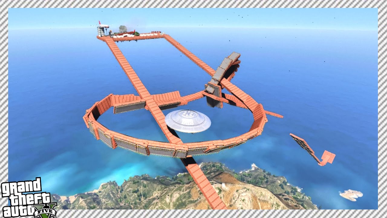 EPIC MEGA RAMP RACING COURSE! - GTA 5 MOD - YouTube