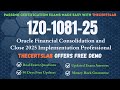 1Z0-1081-25 PDF Questions Oracle Financial Consolidation and Close Implementation Professional Exam