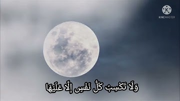 {مَن جَاءَ بِالْحَسَنَةِ فَلَهُ عَشْرُ أَمْثَالِهَا } تلاوة جميلة أواخر سورة الأنعام