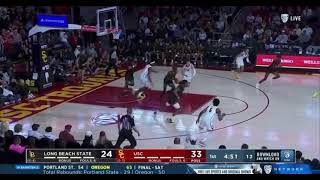 Bronny James With the Chase Down Block | USC Debut