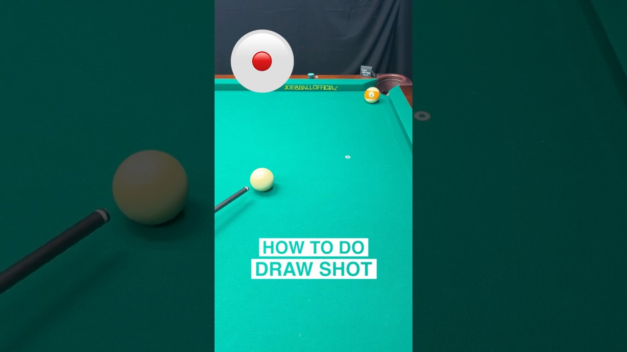 Draw Shot Not Working? You're Hitting Too High