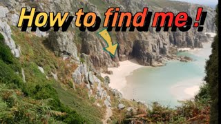Pedn Vounder Beach Cornwall. walkthrough access from treen carpark to cliffs and  beach [FOLLOW ME]