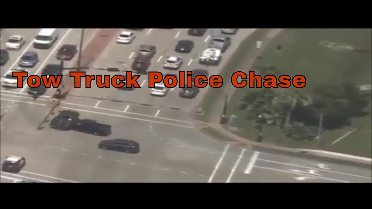 Tow Truck Runs Red Light In High Speed Police Chase And Crashes! - YouTube