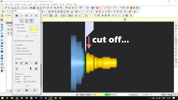 MasterCam X5 || Basic Lathe Example || face, rough, finish, groove, cut off