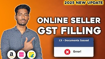 🆕📢 New GST Update for E-commerce Sellers | 🧾 How to Fill Table 13 in GSTR-1 (Step-by-Step) ✅