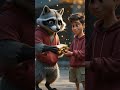 Poor Raccoon Was Ignored... Until One Dog Changed Everything 💔🐾#shorts  #animalstory  #raccoon